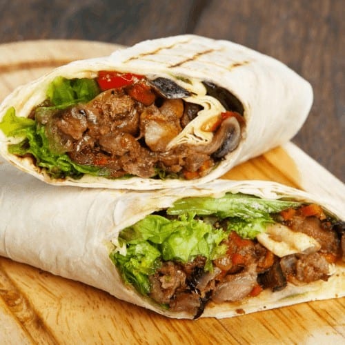 Chicken Burrito Blanco.