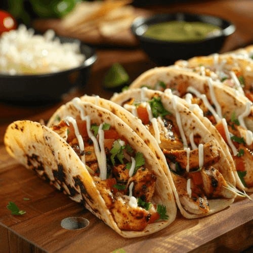 Tacos Al Carbon.